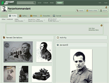 Tablet Screenshot of panzerkommandant.deviantart.com