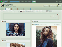 Tablet Screenshot of kayleighjune.deviantart.com
