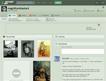 Tablet Screenshot of magnificentbastard.deviantart.com