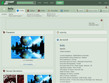 Tablet Screenshot of belly.deviantart.com