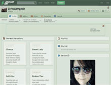 Tablet Screenshot of livinstampede.deviantart.com