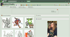 Desktop Screenshot of matthewwilloughby.deviantart.com