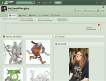 Tablet Screenshot of matthewwilloughby.deviantart.com