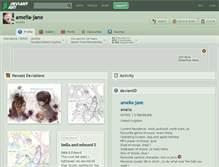 Tablet Screenshot of amelia-jane.deviantart.com