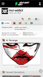 Mobile Screenshot of mcr-addict.deviantart.com