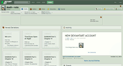 Desktop Screenshot of death---note.deviantart.com