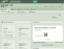 Tablet Screenshot of death---note.deviantart.com