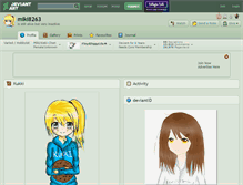 Tablet Screenshot of miki8263.deviantart.com