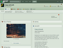 Tablet Screenshot of crazy-artwork.deviantart.com