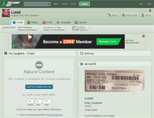 Tablet Screenshot of lussst.deviantart.com