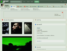 Tablet Screenshot of myxz.deviantart.com