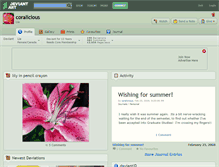 Tablet Screenshot of coralicious.deviantart.com