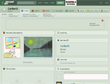 Tablet Screenshot of cerberix.deviantart.com