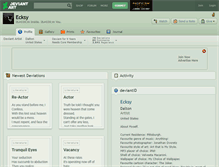 Tablet Screenshot of ecksy.deviantart.com