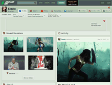 Tablet Screenshot of ecezio.deviantart.com