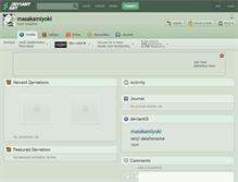 Tablet Screenshot of masakamiyoki.deviantart.com