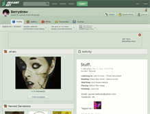 Tablet Screenshot of berrystraw.deviantart.com