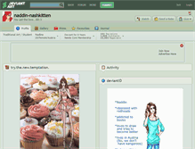 Tablet Screenshot of naddin-nashkitten.deviantart.com