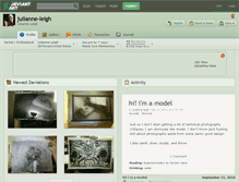 Tablet Screenshot of julianne-leigh.deviantart.com