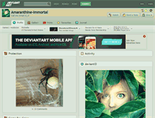 Tablet Screenshot of amaranthine-immortal.deviantart.com