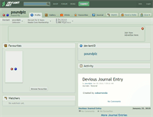 Tablet Screenshot of poundplz.deviantart.com