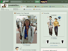 Tablet Screenshot of loveableellis.deviantart.com