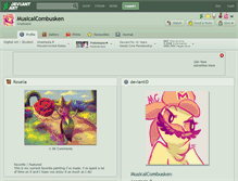 Tablet Screenshot of musicalcombusken.deviantart.com