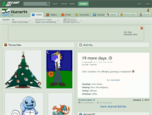Tablet Screenshot of kturner94.deviantart.com
