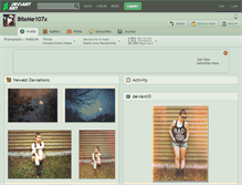 Tablet Screenshot of biteme107x.deviantart.com