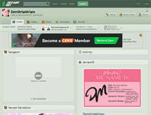 Tablet Screenshot of demitriamiriam.deviantart.com