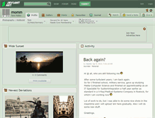 Tablet Screenshot of momm.deviantart.com