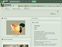 Tablet Screenshot of chimpanz.deviantart.com