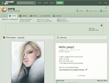 Tablet Screenshot of paeng.deviantart.com