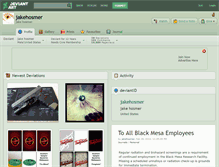 Tablet Screenshot of jakehosmer.deviantart.com