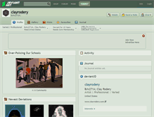 Tablet Screenshot of clayrodery.deviantart.com