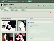 Tablet Screenshot of dressed-in-leather.deviantart.com