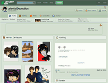 Tablet Screenshot of celestialdeception.deviantart.com