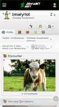 Mobile Screenshot of binaryriot.deviantart.com