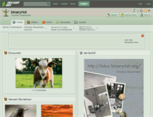 Tablet Screenshot of binaryriot.deviantart.com