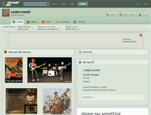 Tablet Screenshot of cedarwood4.deviantart.com