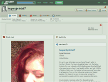 Tablet Screenshot of leopardprints67.deviantart.com