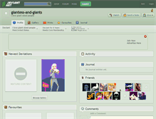Tablet Screenshot of giantess-and-giants.deviantart.com