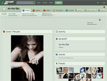 Tablet Screenshot of on-my-lips.deviantart.com