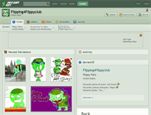 Tablet Screenshot of flipping4flippyclub.deviantart.com