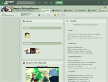 Tablet Screenshot of naruto-pairing-peace.deviantart.com