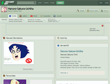 Tablet Screenshot of haruno-sakura-uchiha.deviantart.com