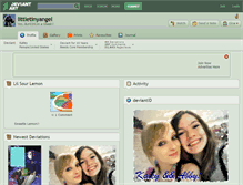 Tablet Screenshot of littletinyangel.deviantart.com