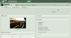 Desktop Screenshot of despirited.deviantart.com