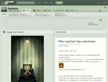 Tablet Screenshot of kaylanna.deviantart.com