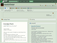 Tablet Screenshot of momoforfirelord.deviantart.com
